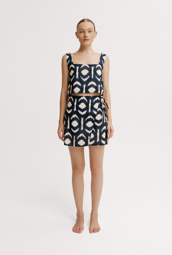 Crop Top Connie & Falda Mujer Elise Ikat