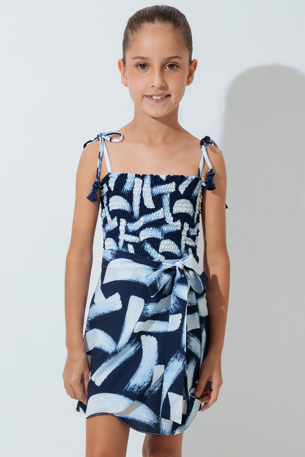 Marine Skirt Ada | Falda Corta Salida de Baño para Niña