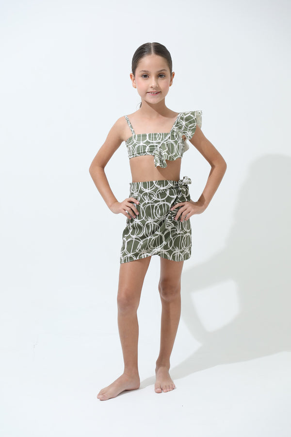 Lassa Skirt Girl | Falda Corta para Playa con Amarre en la Cintura